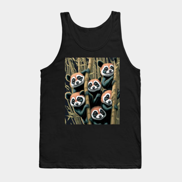 Red Raccoon Tank Top by core design